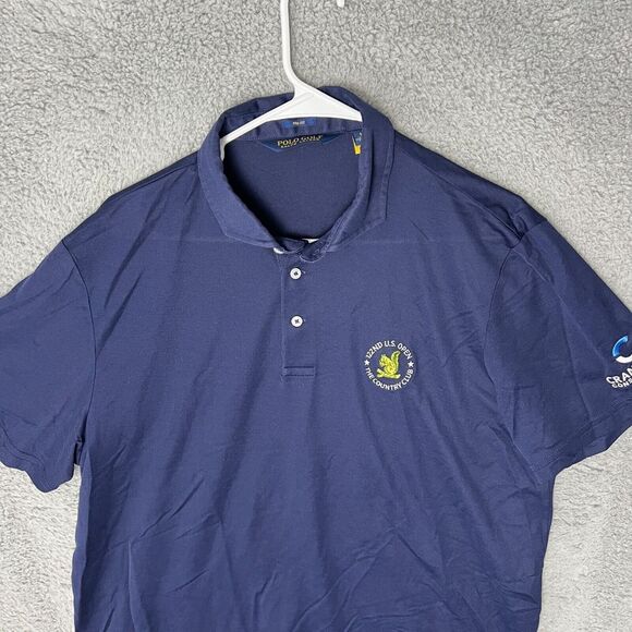 Ralph Lauren Shirt Mens‎ Large Blue Golf Polo Brookline Country Club - Picture 6 of 12